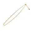 Collar cuadrado de perlas de acero inoxidable todo a juego que no se decolora cadena de clavícula de acero de titanio de oro de 18 quilates cadena joyería diy al por mayor femenina