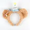 Diadema de Mickey de Parque de Atracciones para Niñas y Adultos, Diadema de Orejas con Lazo Grande, Accesorio para el Cabello con Elementos de Dibujos Animados