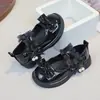 Zapatos Pequeños de Cuero para Niñas Primavera/Verano 2026 Nuevos Estilo JK Británico Dulces para Combinar con Faldas Niñas Medianas y Grandes Zapatos de una Sola Hebilla Mary Jane