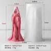 Molde de Silicone para Vela Perfumada de Halloween Crânio de Bruxa Molde para Decoração de Enfeite de Vela de Gesso