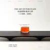 Taza de Carenado de Vidrio de Cristal, Jarra de Té Hecha a Mano Resistente al Calor, Taza de Té Limpia y Ordenada, Juego de Té Kung Fu para el Hogar, Recipiente para Compartir el Té