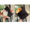 Chapéu DIY para Fotos de Formatura de Estudantes Universitários Presente Grampo de Cabelo com Flor Flor Acabada Fotos de Melhor Amigo Recém-Formado Presente para Namorada Preto