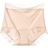 Ropa interior de seda helada para mujer sin costuras 7A algodón antibacteriano en la entrepierna cintura alta encaje alta elasticidad cómoda transpirable bragas