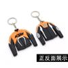 Motocicleta y Colgante Llavero de Motocicleta Traje de Carreras Anime Dibujos Animados PVC Pegamento de Doble Cara Llavero Logo Publicitario