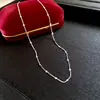 Colar de Pérolas com Contas Artificiais de Olho de Tigre Cilíndricas Corrente de Lã Usável Empilhado da Moda Outono e Inverno Colar de Alta Qualidade para Mulheres