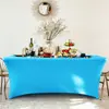 Fundas elásticas para mesa transfronterizas para uso en exteriores, con logotipos personalizables, diseños coloridos, adecuadas para conferencias, eventos y decoración de hoteles; disponible al por mayor