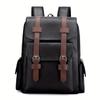 Mochila de Negocios Retro Transfronteriza para Mujeres y Hombres, Bolso de Computadora Suave de PU Simple, Mochila Nueva de Moda para Viajes de Gran Capacidad