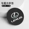 Para Lexus ES/RX/LS/LM/NX/UX/LX/RZ/LC portavasos ranura de gamuza alfombrilla antideslizante