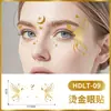 Tatuajes Faciales de Mariposa Estampado en Caliente Pegatinas Maquillaje de Escenario Estéreo Europeo y Americano Pegatinas de Tatuaje Temporales Desechables
