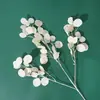 Hojas Artificiales para Decoraciones de Boda, Plantas Verdes, Arreglos Florales, Hojas de Clemátide, Hojas de Azulejo Azul, Decoración del Hogar, Decoración Exterior, Venta al por Mayor del Fabricante