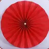 Flores de leque de papel estilo chinês para o Festival do Meio do Outono, celebração de inauguração de casa, leques de flores de papel, artigos para casamento, Dia Nacional, Ano Novo, decoração de quarto de noiva