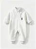 Ropa Coreana para Bebé Otoño Nueva Ropa de Bebé de una Pieza Primavera y Otoño Estilo Occidental Casual Traje de Bebé Junio-Septiembre