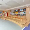 Mostrador de Recepción Estilo Nórdico Hecho a Medida de Fábrica para Empleados de Empresa, Escritorio de Servicio Lujo Ligero, Mesa y Sillas de Recepción Sencillas para Salones de Belleza