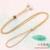 Collar con hebilla de seguridad, cuerda, anillo portátil, anillo dorado, colgante con agujero grande, cuerda colgante, venta al por mayor, joyería Xingyue Bodhi, cuerda