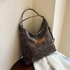 Bolso de mujer retro de moda, sencillo, de piel encerada al óleo, nuevo bolso de hombro informal con textura para invierno 2023.