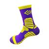 Qiao Kushi calcetines deportivos de media caña para adulto engrosados con planta de toalla de 16 colores, para competencia profesional, absorbentes de sudor, para entrenamiento, baloncesto, venta al por mayor
