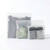 Saco ziplock translúcido fosco para embalagem de roupas, saco ziplock espesso de PE para embalagem expressa de roupas e roupas íntimas, saco com fecho ziplock auto-selante