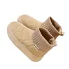 Zapatos de algodón forrados de felpa para niños, nuevos botines de invierno 2025 para niñas, botas de algodón para niños, botas de nieve gruesas y cálidas para niñas.