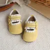 Sapatos de Couro com Renda Francesa 2026 Primavera e Outono Novos Estilo Coreano Sapatos de Princesa com Laço para Meninas com Saia
