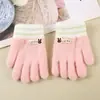 Guantes de Invierno para Bebé Niños Cinco Dedos Dedos Separados Lindos de Niña de Niño Infantiles Engrosados 1-3 Años 2 Cálidos