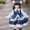 Disfraz de Policía Conejo Vestido de Primavera y Otoño para Niños Judy Disfraz Cosplay para Niñas Bebé Vestido de Princesa Lolita
