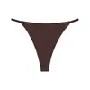 Pantalones Sexy sin Costuras Estilo Europeo y Americano para Mujer con Cintura Baja y Aberturas Altas para Glúteos Hermosos y Piel Expuesta, Tanga Sexy Tentadora de Seda de Hielo para Mujer