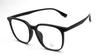 Gafas TR90 antiazules Cyber Celebrity con montura roja para montar en el mismo estilo, caja de tendencia de moda para estudiantes, cara lisa, lote mixto