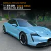 Adecuado para Porsche Taycan 2019+ Kit de Modificación de Labio Frontal, Faldón Lateral, Alerón Trasero, Alerón Superior, Kit de Contorno de Spoiler Trasero