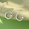 Prata de Lei S999 Agulha de Prata Fivela de Brinco de Moeda de Cobre Artística Feminino Luxo Leve Retro Novo Estilo Chinês Suave Alto Padrão Design Brincos Dropshipping
