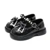 Zapatos de piel para niña, nuevos zapatos sencillos de primavera y otoño para niños, zapatos de princesa para niñas, zapatos de rendimiento estilo británico, zapatos Lolita de suela gruesa