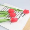 Fornecimento Direto Transfronteiriço de PU Sintético Mini Tulipa Adereços para Sessão de Fotos de Casamento Decoração de Festa Familiar Buquê de Flores Artificiais