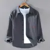 2350 camisa abrigo de trabajo para hombre suelta de algodón casual moda primavera marca retro japonesa cárdigan de algodón camisa