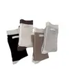 Meias de outono e inverno estilo balé, com costura dupla, de comprimento médio até a panturrilha, com etiquetas de tecido, modernas e que afinam a silhueta, estilo universitário, adequadas para sapatos Birkenstock, calças shark e meias sobrepostas