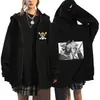 2025 Invierno Hzw Nuevo Luffy Anime Periférico Sudadera con Cremallera Bidimensional Otoño e Invierno Chaqueta de Forro Polar Cosplay
