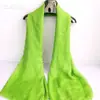Bufanda Grande Roja de Seda para Mujer, Bufanda de Moda para Primavera y Otoño, Chal de Gasa, Bufanda de Color Sólido para Invierno, Bufanda Larga para Bailar, Nueva