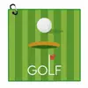 Toalha de Golfe, Pano de Limpeza de Taco de Golfe Magnético, Toalha Esportiva de Microfibra Absorvente de Suor com Gancho