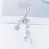 Europa y Estados Unidos joyería transfronteriza estrella de mar colgante llavero niñas estilo dulce delfín perla cadena de teléfono móvil accesorios