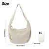Bolsa Transversal de Nylon Personalizada para Roupas de Trabalho, Bolsa Grande Versátil Lulu Dumpling Feminina para Roupas de Trabalho, Bolsa de Ombro Impermeável de Alta Qualidade