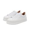 Zapatos de Mujer de Cuero de Vaca Completo~Suela Gruesa que Aumenta la Altura, Tenis Blancos para Mujer, Tenis Casuales Nuevos 2026, Zapatos de Plataforma de Cuero Genuino