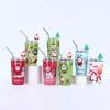¡Guau!, Vasos con Popote Navideño Personalizados, Tazas de Café de Dibujos Animados Famosas en Internet, Vasos Aislados de Acero Inoxidable de Doble Pared para Niñas