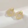 Aretes transfronterizos europeos y americanos, con diseños huecos, pedrería y cristales, de estilo chic, único y exagerado, lo que los convierte en un accesorio de nicho y llamativo.