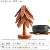 Estera de aislamiento térmico para árbol de Navidad, madera maciza, estera de aislamiento térmico para un árbol, estera para mesa de comedor, estera creativa para olla caliente para el hogar, posavasos, productos de madera