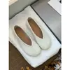 Zapatos Planos Bajos Estilo Francés de Piel de Vaca de Primera Capa para Mujer, Mocasines Slip-On Primavera 2026, Zapatos Versátiles de Punta Redonda para Abuela