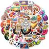 50 Bolas Mixtas, Teléfonos Móviles para Coche, Cuadernos, Pegatinas Decorativas, Nuevos Productos Transfronterizos, Pegatinas Repetibles, Pegatinas Impermeables