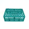 Cesta Plegable de Plástico para Frutas Cesta de Almacenamiento Estante de Supermercado Mesa Exhibidora de Frutas Caja Plegable Cesta