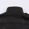 Chaqueta Bomber Versátil de Piel Sintética para Mujer, Estilo Europeo y Americano, Nueva Colección Otoño 2026, 3548246 Negro