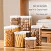 FaSoLa selado jar grãos cozinha armazenamento plástico transparente frasco caixa lanche produtos secos frasco de armazenamento de chá