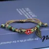 Cerâmica Jingdezhen Estilo Chinês Novo Pulseira de Abelha Tecida à Mão Estilo Nacional Pulseira Feminina Acessórios Criativos Pequenos para Barracas
