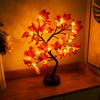 Lámpara con Forma de Árbol, Lámpara Bonsái, Lámpara de Mesa Decorativa, Luz de Noche LED, Flor de Rosa, Flor de Ciruelo, Lámpara de Hoja de Arce, Iluminación Continua, Protección Ocular