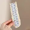 Parche Floral de Punto Francés para Flequillo, Parche Mágico para el Cabello para Mujeres, Cinta para el Cabello sin Presión, Diadema para Lavarse la Cara, Diadema, Accesorio para el Cabello